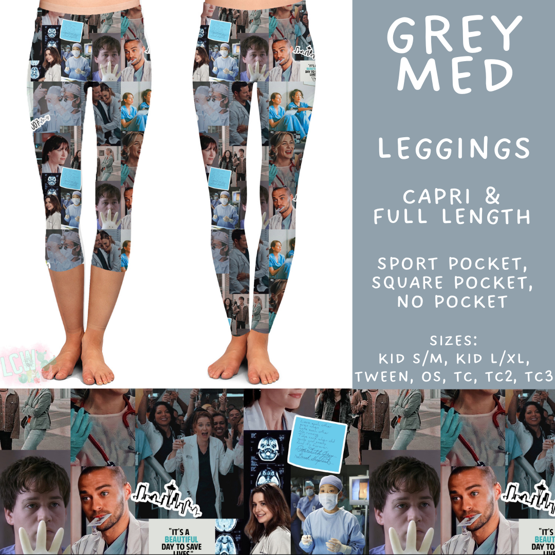 Batch #502 - Show Time - Closes 3/11 - ETA mid May - Grey Med Full and Capri Length Leggings