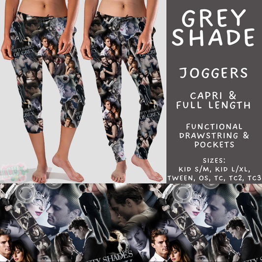 Batch #502 - Show Time - Closes 3/11 - ETA mid May - Grey Shade Full and Capri Length Joggers