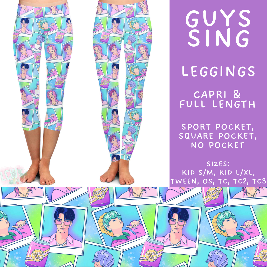Batch #544 - Cool Characters 16 - Closes 6/17 - ETA mid August - Guys Sing Full and Capri Length Leggings