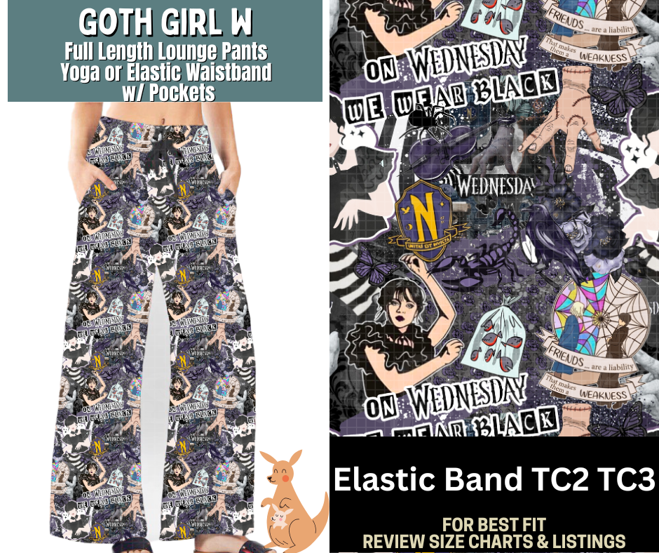 Goth Girl W Full Length Lounge Pants