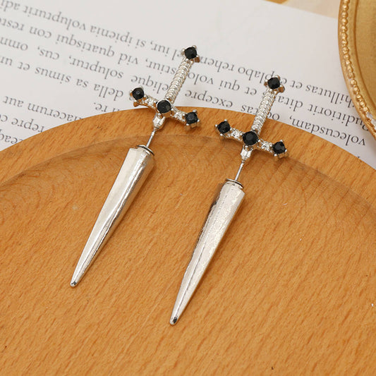 GOTHIC SWORD EARRINGS (PAIR) - Alonna's Legging Land