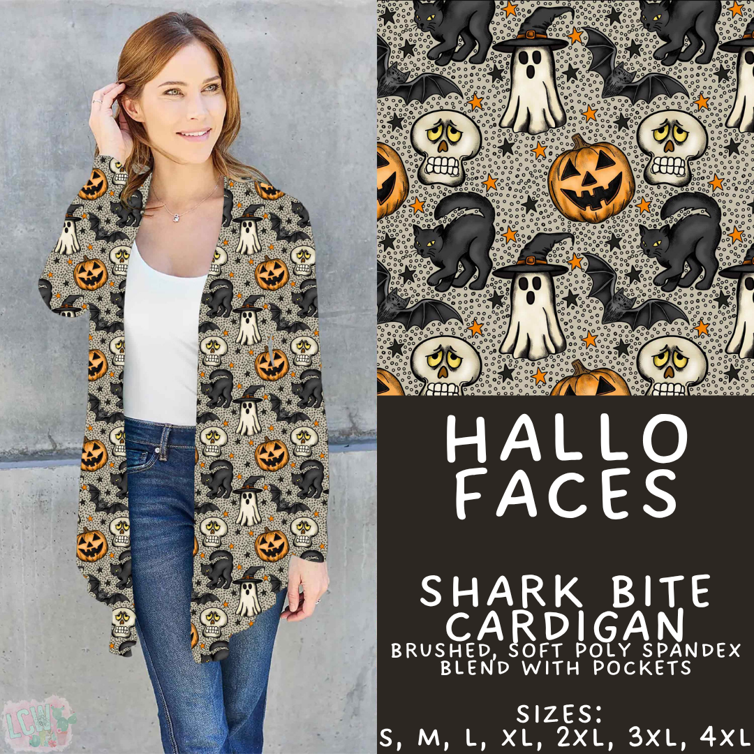 Batch #556 - Halloween 3 - Closes 7/15 - ETA mid Sept - Hallo Faces Cardigan