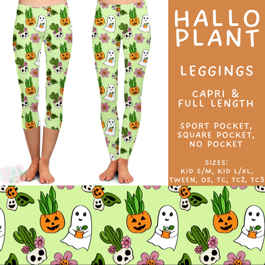 Batch #562 - Fun Run 25 - Closes 7/29 - ETA late Sept - Hallo Plant Full and Capri Length Leggings