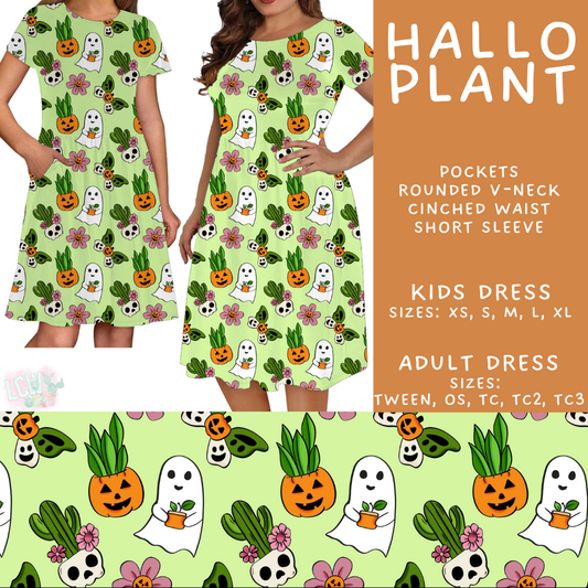 Batch #562 - Fun Run 25 - Closes 7/29 - ETA late Sept - Hallo Plant Adult & Kids Dresses