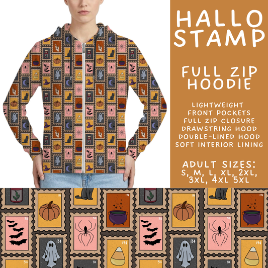 Batch #560 - Halloween 4 - Closes 7/26 - ETA late Sept - Hallo Stamp Full Zip Hoodie
