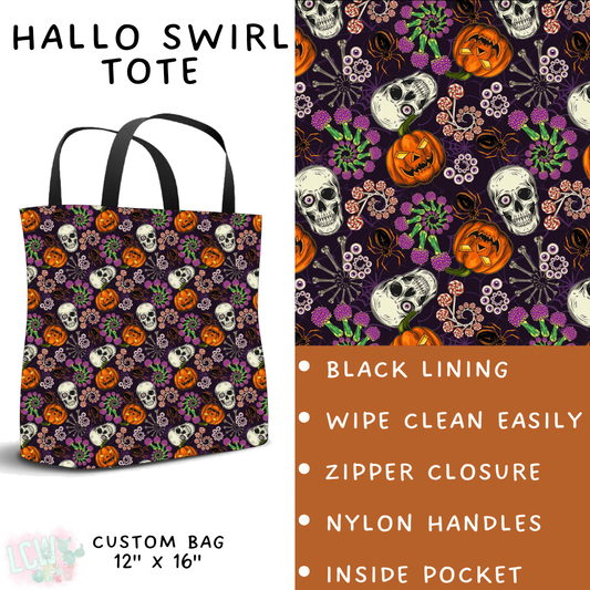 Batch #560 - Halloween 4 - Closes 7/26 - ETA late Sept - Hallo Swirl Tote