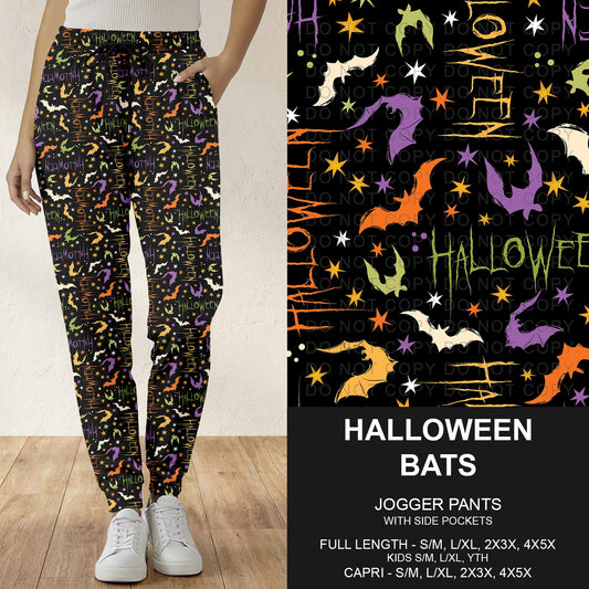B295 - Preorder Halloween Bats Joggers (Closes 6/14. ETA: late Aug.)