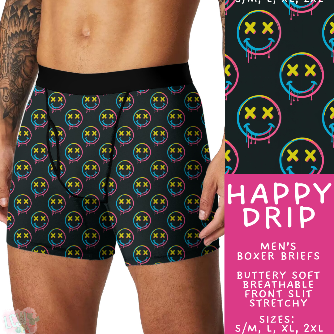 Batch #473 - Comfortable Underwear 5 - Closes 1/9 - ETA early March - Happy Drip Men's Boxer Briefs