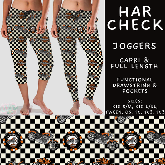 Batch #607 - Fun Run 28 - Closes 11/2 - ETA early Jan - Har Check Full and Capri Length Joggers
