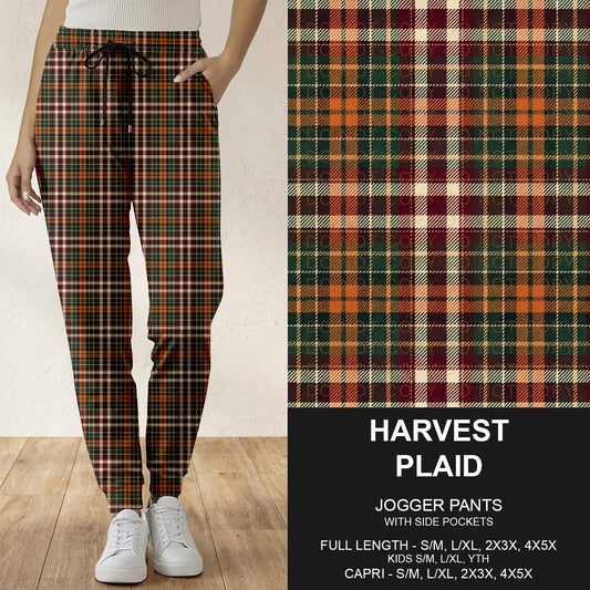 B308 - Preorder Harvest Plaid Joggers (Closes 8/16. ETA: late Oct.)