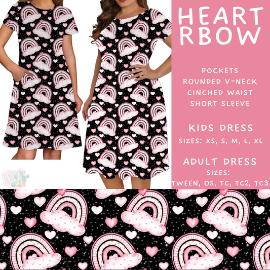 Batch #452 - Mom & Me Love - Closes 11/21 - ETA early Jan - Heart RBow Womens & Girls Dresses