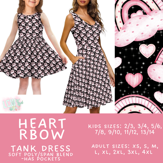 Batch #452 - Mom & Me Love - Closes 11/21 - ETA early Jan - Heart RBow Women's & Girl's Tank Dress