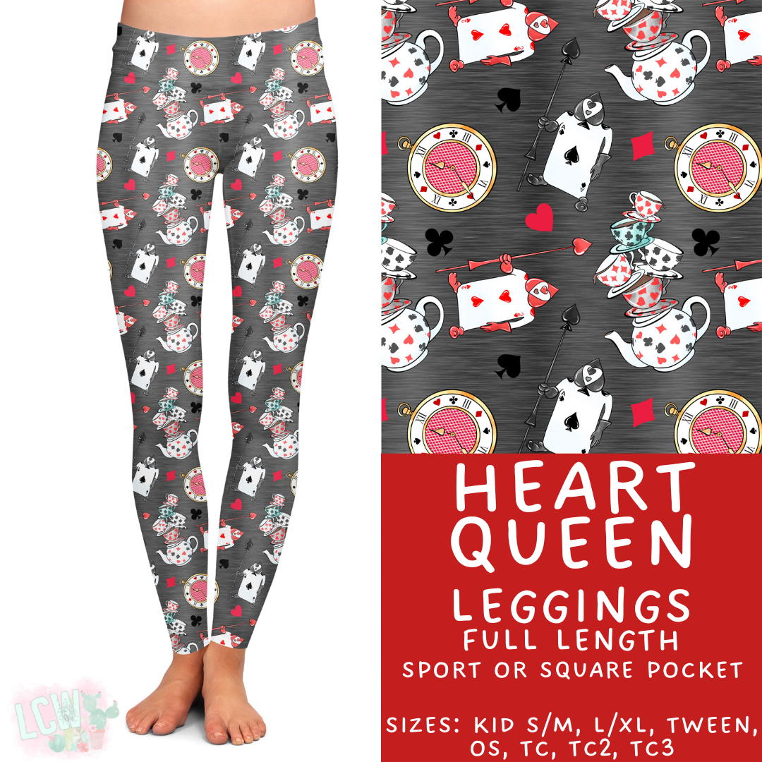 In Production - Batch #419 - Heart Queen Full Length Leggings - Sport Pocket TC & TC2