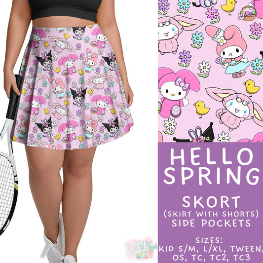 Batch #477 - Magical Character Easter - Closes 1/12 ETA - Early March - Hello Spring Skort