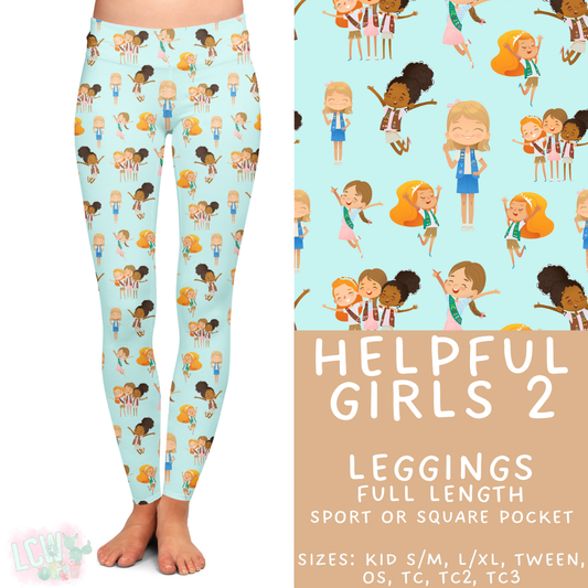 Batch #429 - Cookie Dealer 3 - Closes 10/13 - ETA late Nov - Helpful Girls 2 Full Length Leggings