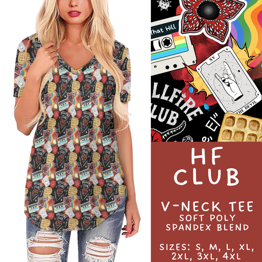Batch #427 - August Request Run - Closes 10/9 - ETA late Nov - HF Club V-Neck Tee