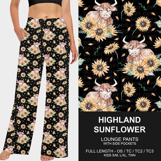 B252 - Preorder Highland Sunflower Lounge Pants (Closes 9/21. ETA mid Nov.)