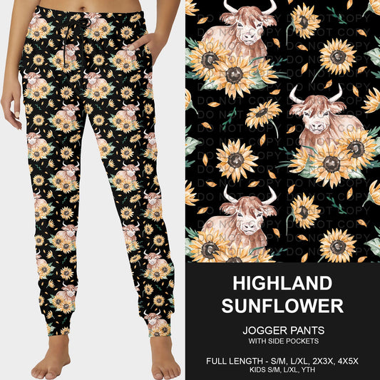 B252 - Preorder Highland Sunflower Joggers (Closes 9/21. ETA mid Nov.)