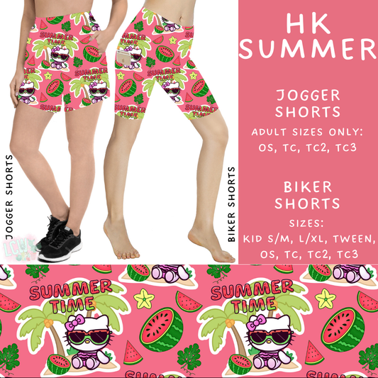 Batch #339 - Character Summer - Closes 5/15 - ETA mid July - HK Summer Biker & Jogger Shorts