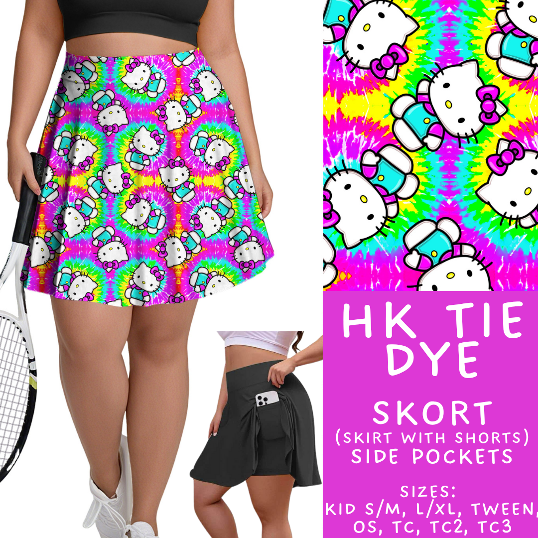 Batch #454 - Cool Characters 10 - Closes 11/26 - ETA mid Jan - HK Tie Dye Skort