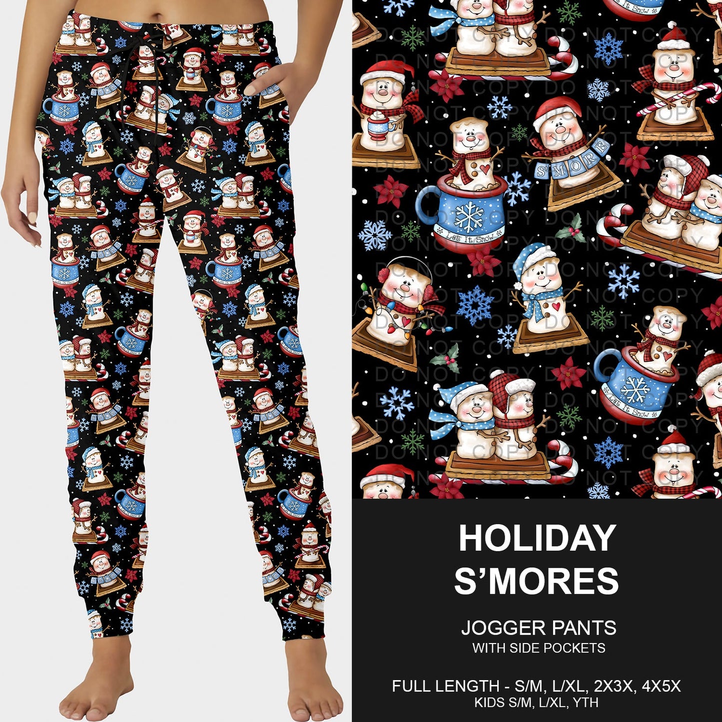B254 - Preorder Holiday S'mores Joggers (Closes 10/05. ETA early Dec.)