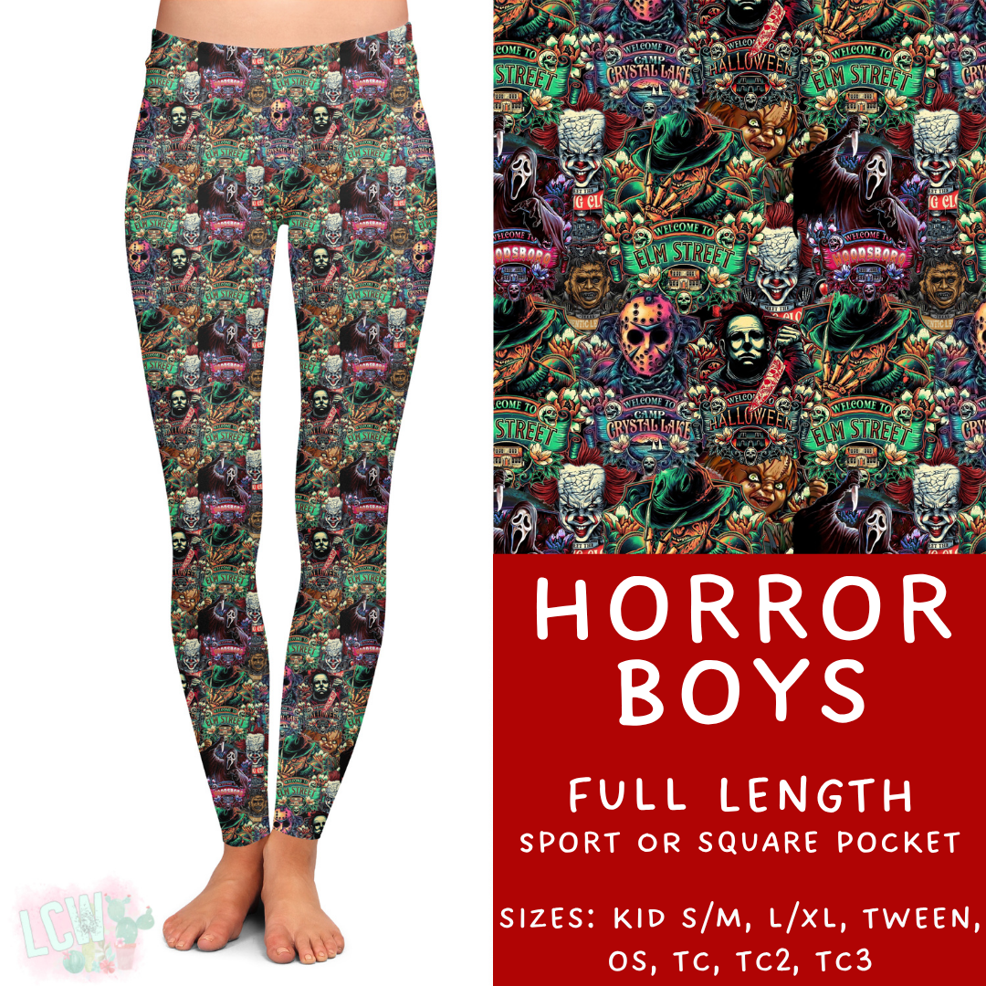 Ready to Ship - Horror Boys Full Length Leggings - Sport Pocket TC & Square Pocket TC2