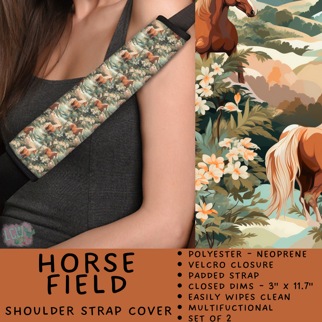 Batch #423 - Car Accessories - Closes 10/2 - ETA mid/late Nov - Horse Field Shoulder Strap Pads
