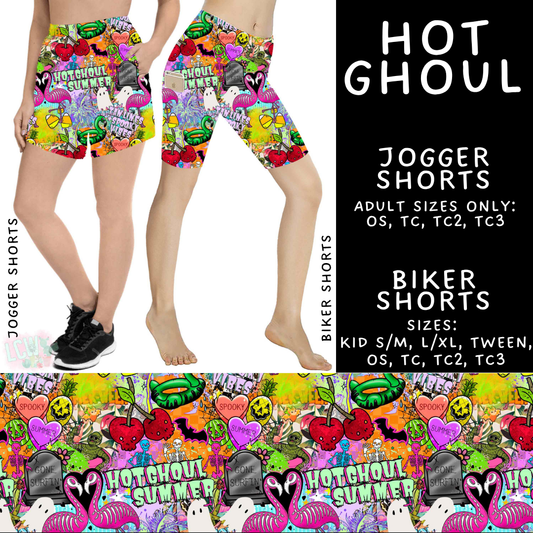 Batch #527 - Spooky Summer 2 - Closes 5/8 - ETA early July - Hot Ghoul Biker & Jogger Shorts