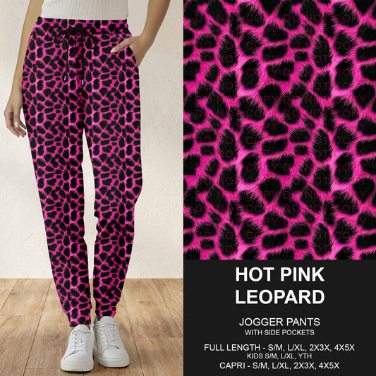 B298 - Preorder Hot Pink Leopard Joggers (Closes 7.05. ETA: early Sept.)