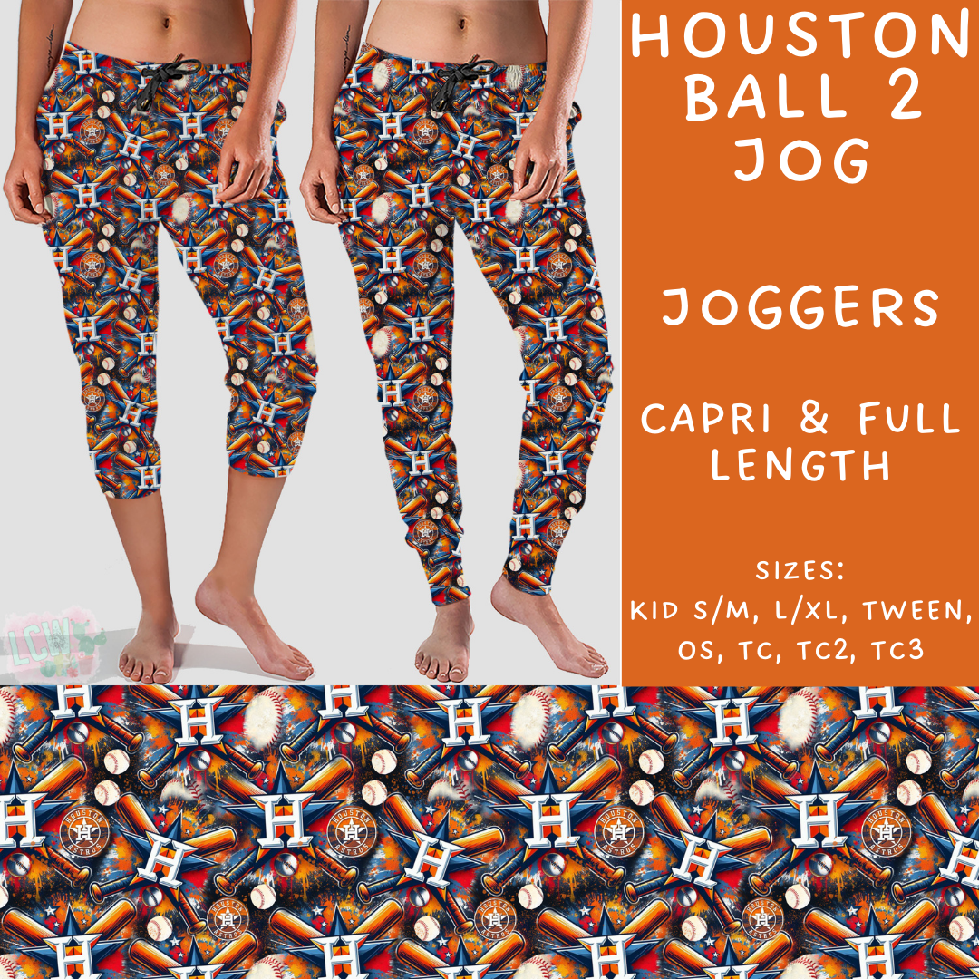 Batch #498 - Strike Out 3 - Closes 3/2 - ETA early May - Houston Ball 2 Full and Capri Length Joggers - Alonna's Legging Land