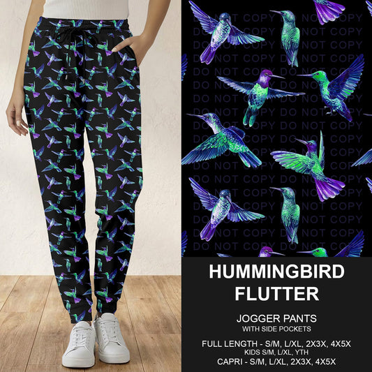 B293 - Preorder Hummingbird Flutter Joggers (Closes 5/31. ETA: early Aug.)