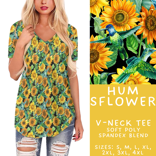 Batch #427 - August Request Run - Closes 10/9 - ETA late Nov - Hum SFlower V-Neck Tee