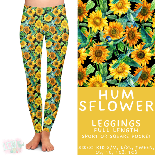 Batch #427 - August Request Run - Closes 10/9 - ETA late Nov - Hum SFlower Full Length Leggings