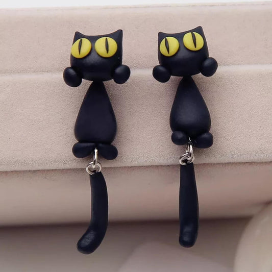HANDMADE CAT EARRINGS (PAIR) - Alonna's Legging Land