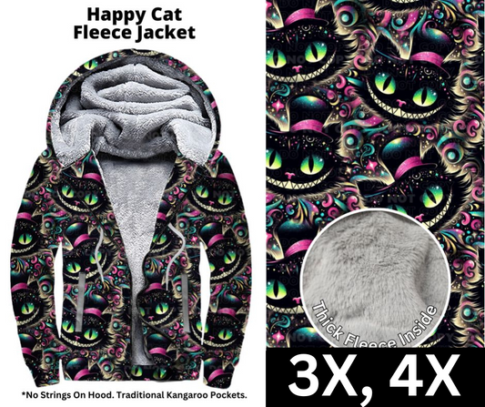 Happy Cat Fleece Jackets