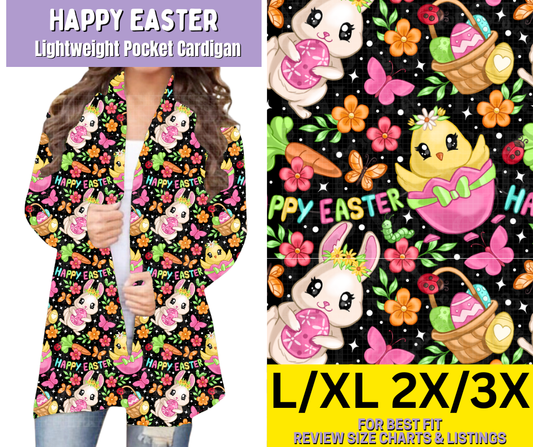Happy Easter Pocket Cardigan