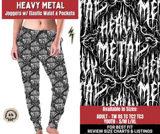 Preorder! Closes 12/22. ETA March. Heavy Metal Joggers