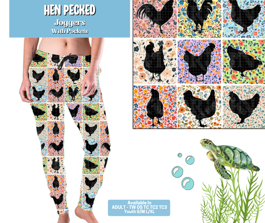 Preorder! Closes 5/7. ETA August. Hen Pecked Joggers