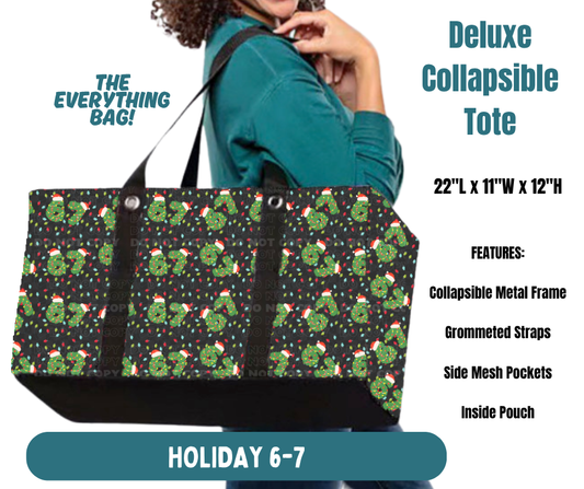 Preorder! Closes 8/13. ETA Nov. Holiday 6 - 7 Collapsible Tote