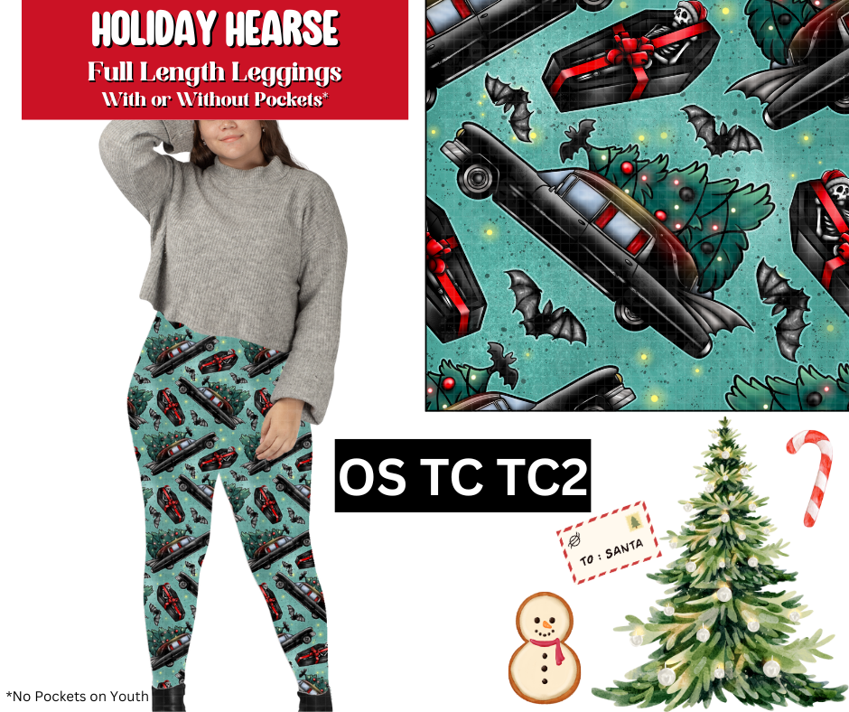 Holiday Hearse Full Length Leggings w/ Pockets