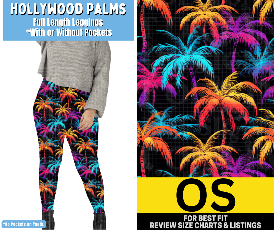 Hollywood Palms Full Length Leggings w/ Pockets