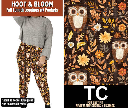 Hoot & Bloom Full Length Leggings w/ Pockets