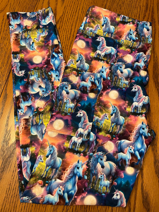 Ready To Ship - Unicorn - Full Length Leggings