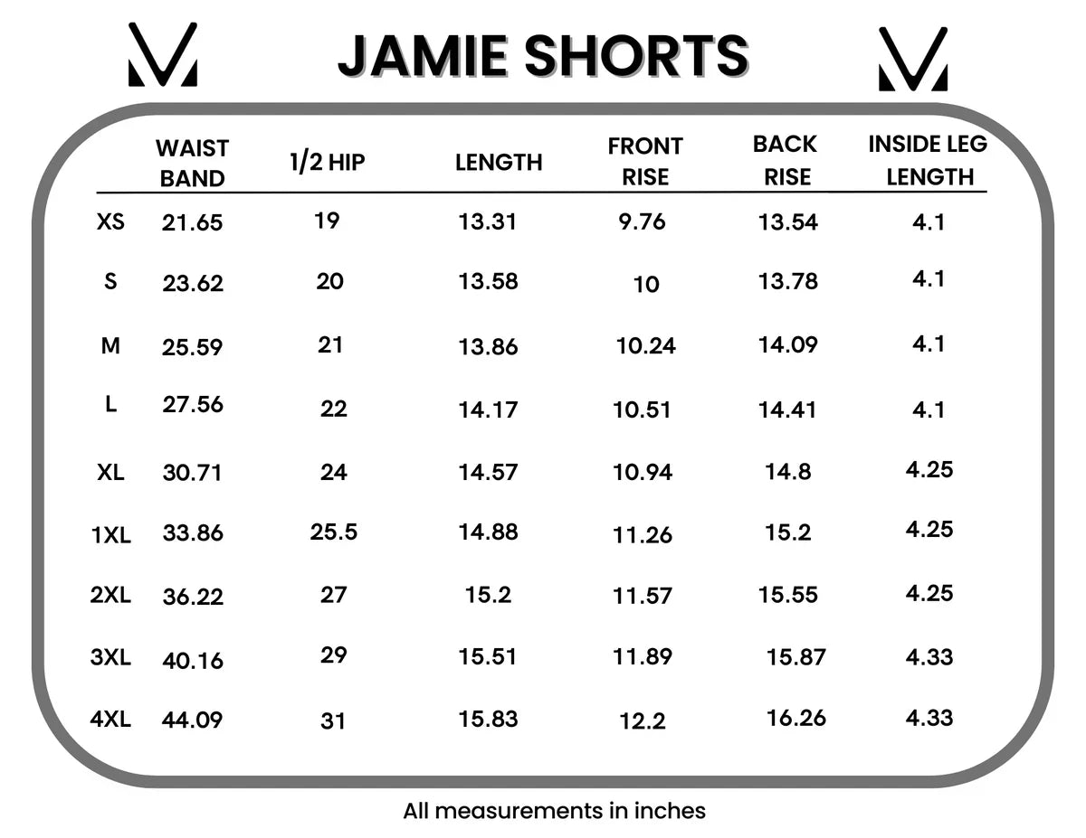 IN STOCK Jamie Shorts - Rainbow Stripes - Alonna's Legging Land