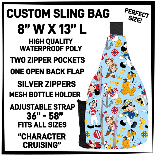 S13G - Character Cruising Sling Bag - Preorder Closing 1/15 ETA: Mid-March