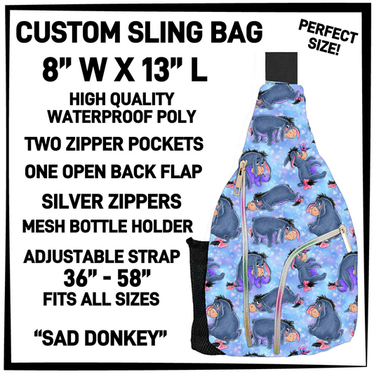 S13G - Sad Donkey Sling Bag - Preorder Closing 1/15 ETA: Mid-March