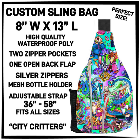 S13G - City Critters Sling Bag - Preorder Closing 1/15 ETA: Mid-March