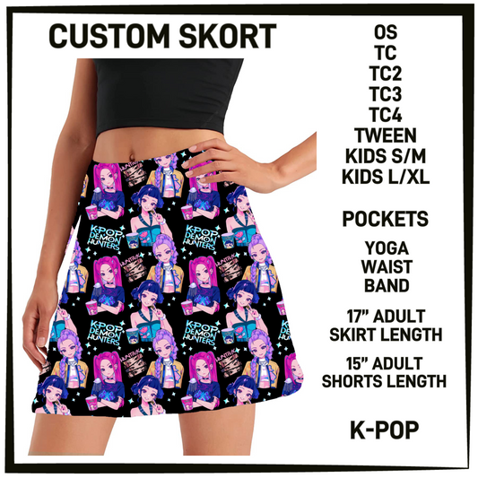 S9MG - K-Pop Skort with Pockets - Preorder Closing 1/29 ETA: Late April