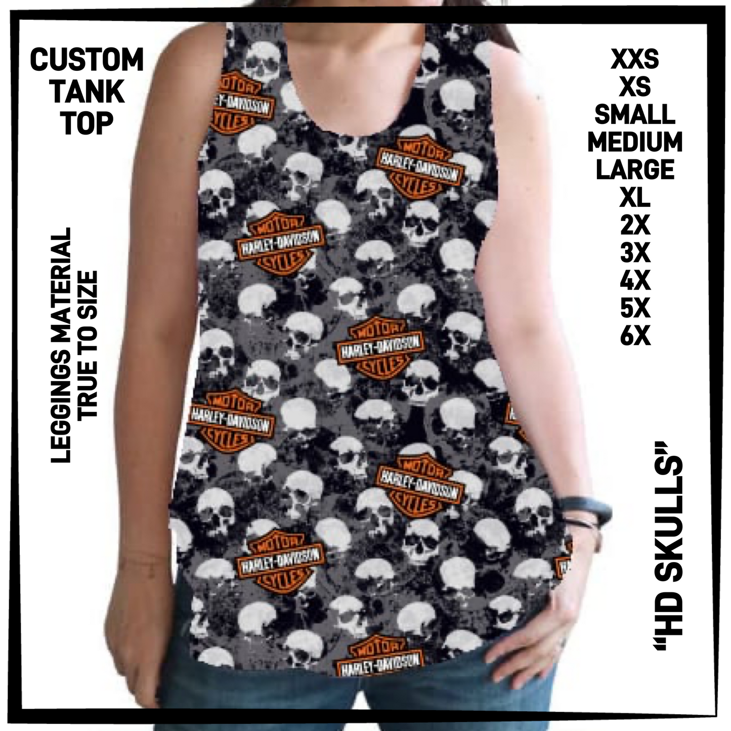 CTT1 - HD Skulls Tank Top - Preorder Closing 6/23 ETA: Late Aug