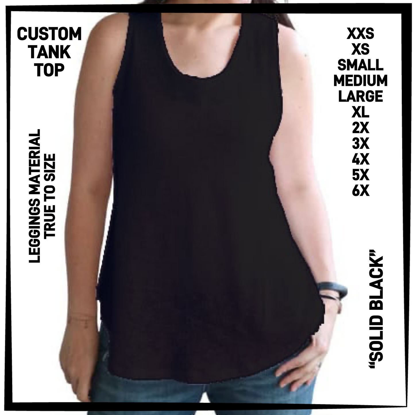 CTT1 - Solid Black Tank Top - Preorder Closing 6/23 ETA: Late Aug